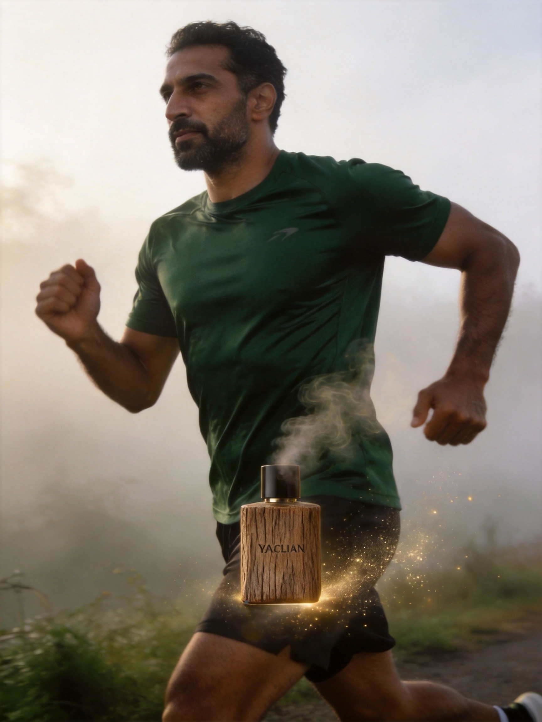 Running in scented activewear stays fresh and dry